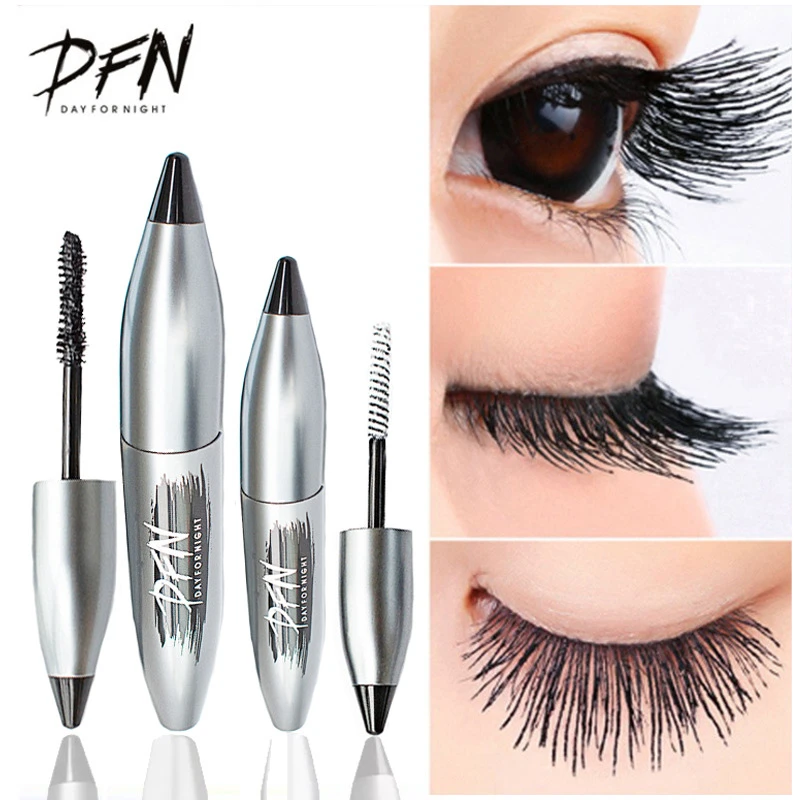 2 шт. DNF 4D Черная тушь для ресниц шелковое волокно водоСТОЙКАЯ Удлиняющая плотная