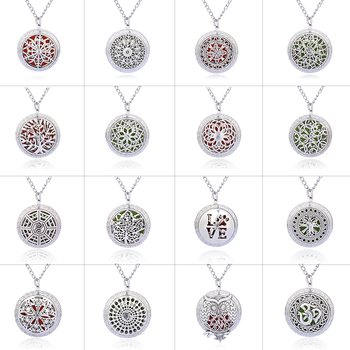 Летнее ожерелье с ароматическим диффузором винтажные медальоны подвеской колье