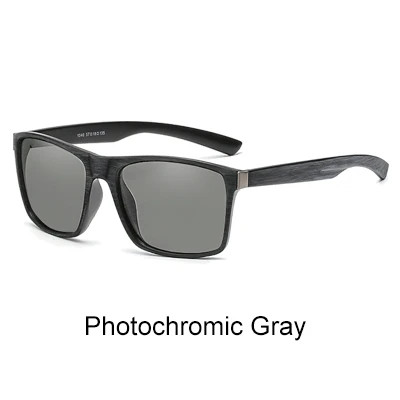 Photochromic Gray Ralferty HD поляризованный фотохромный Солнцезащитные очки Мужские водительские рыбацкие спортивные очки ретро квадратные очки-хамелеоны новые K1046-1 - Цвет линз: Photochromic Gray