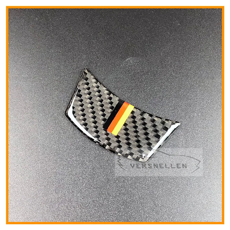 Carbon Fiber Steering Wheel 3D Sticker M stripe Emblem Car For BMW E60 E61 5 series 2004-2010 Styling Accessories | Автомобили и