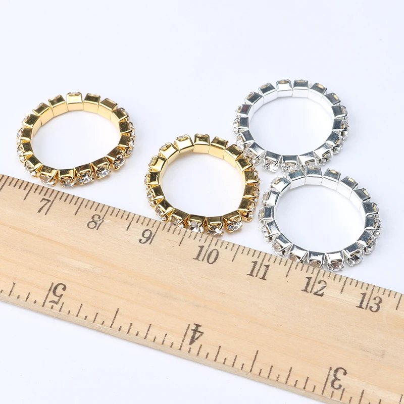 2018 корейские светлое серебро эластичные кубические циркониевые кольца