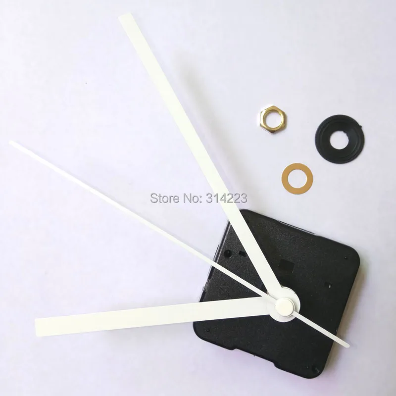 

Wholesale! 100pcs New mute Quartz Clock Movement for Clock Mechanism Repair DIY clock parts accessories shaft 16.5mm