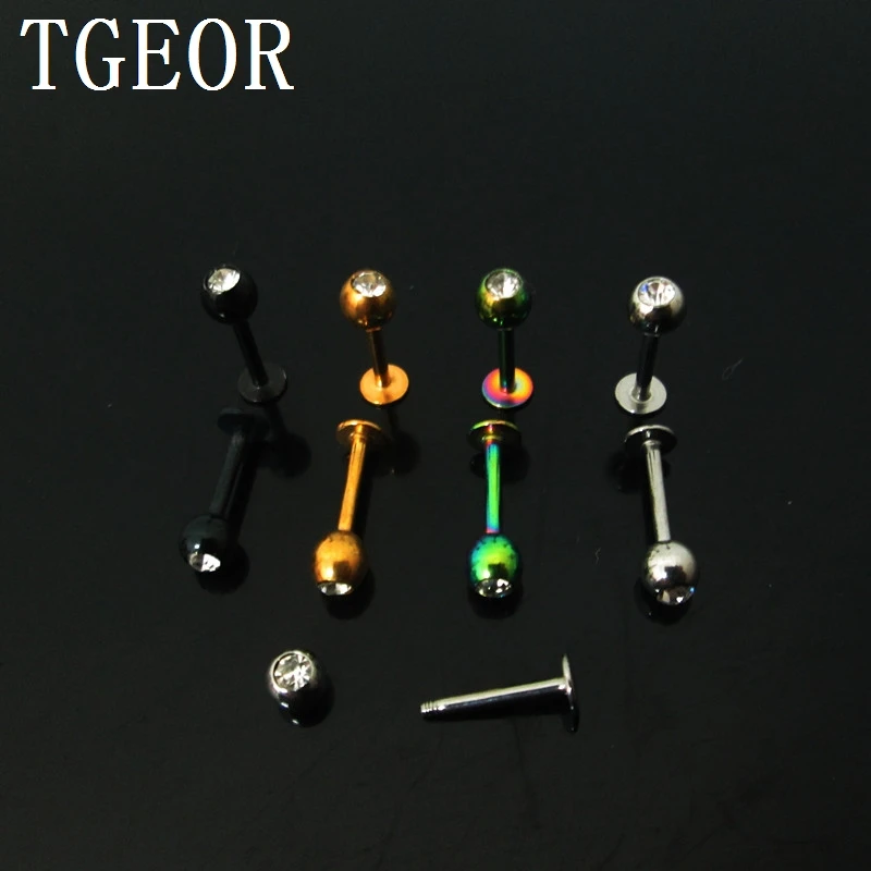 Кольцо для пирсинга тела 16 г 40 шт. 1 2 х8х4 мм|labret ring|piercing labretbody jewelry |