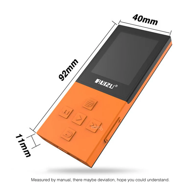 Спортивный MP3 плеер ruidu X18 8G с Bluetooth, без потерь, диктофон, fm-радио, Bluetooth 4,0, музыкальный плеер, поддержка 64 ГБ, TF карта