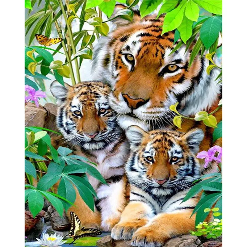 5D рукоделие с изображением короля леса тигра алмазная живопись вышивка