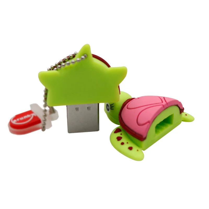 Черепаха Подлинная USB флэш накопитель мультфильм черепаха memory stick cool pen Drive 4 ГБ 8 16