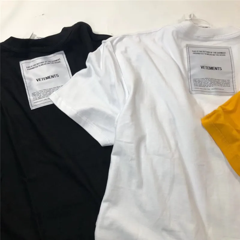 Vetements, футболка для мужчин и женщин, 1:1, высокое качество, красный топ, вышивка, Vetements, футболки, модные, повседневные, Большой тег, Vetements, футболки