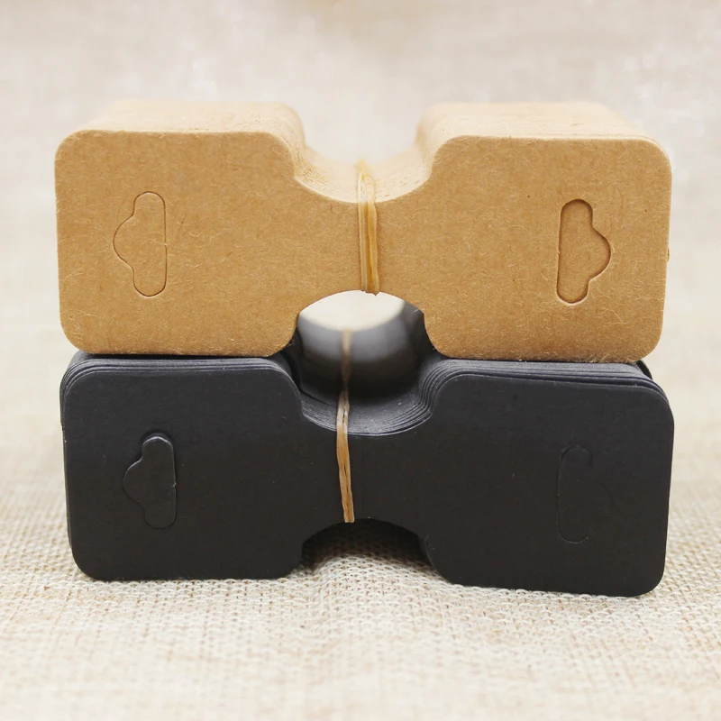 90*35 мм оптовая продажа пустая крафт-карта/белая/черная ювелирная витрина