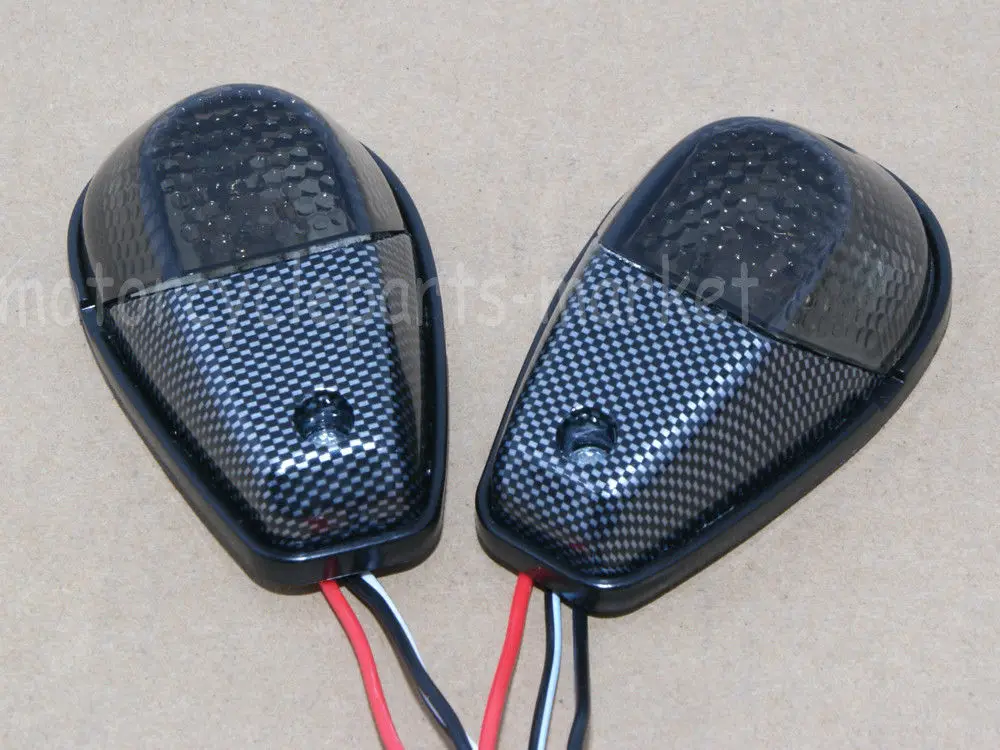 1 пара универсальных мотоциклетных поворотников с утапливаемым креплением для