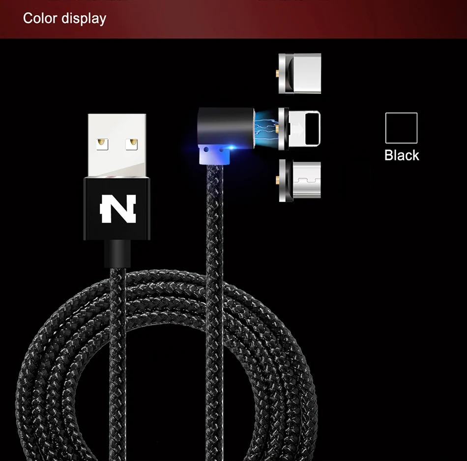 NOHON Магнитный USB кабель для iPhone samsung S10 type C Магнитный кабель для зарядки и передачи данных Micro USB кабель кабели для мобильных телефонов