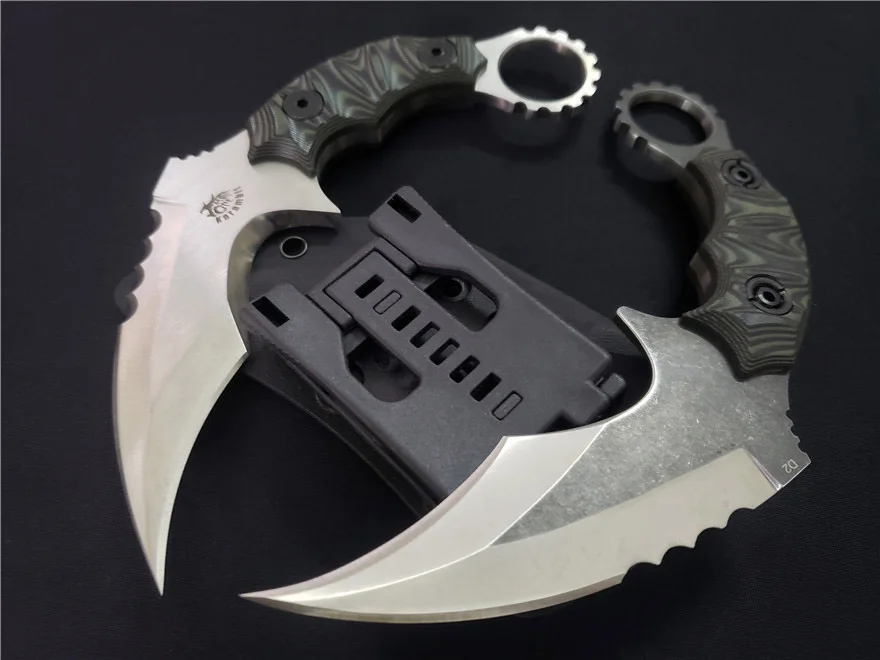 Gryan магазин Коготь Karambit CS GO ножи D2 лезвие G10 Ручка Открытый Тактический Кемпинг выживания фиксированное лезвие нож утилита EDC инструменты