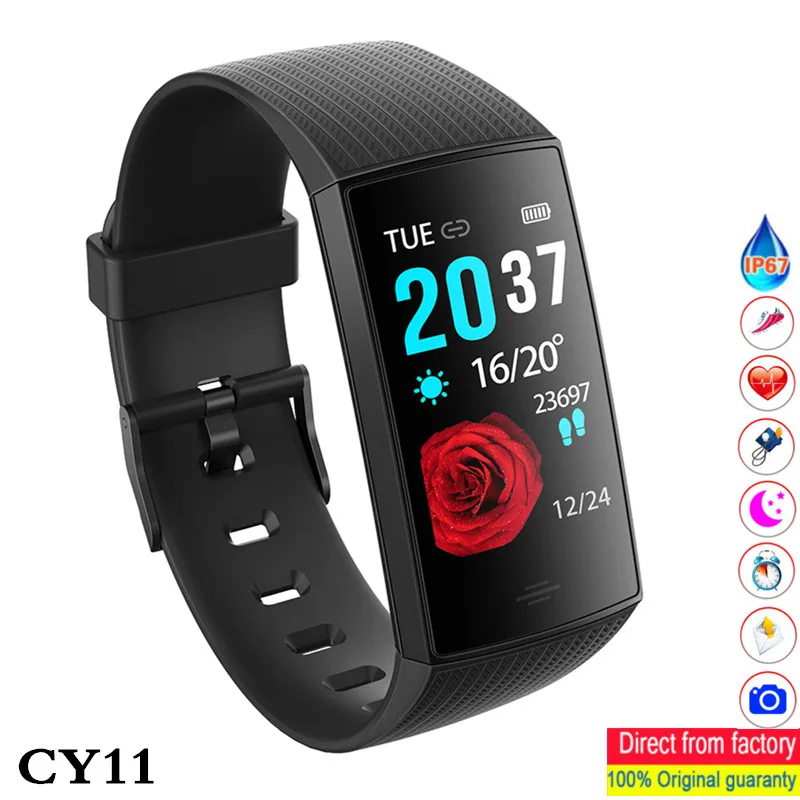 Часы BINSSAW Blood PressureSmart IP67 Водонепроницаемый Фитнес трекер пульсометр цветной экран