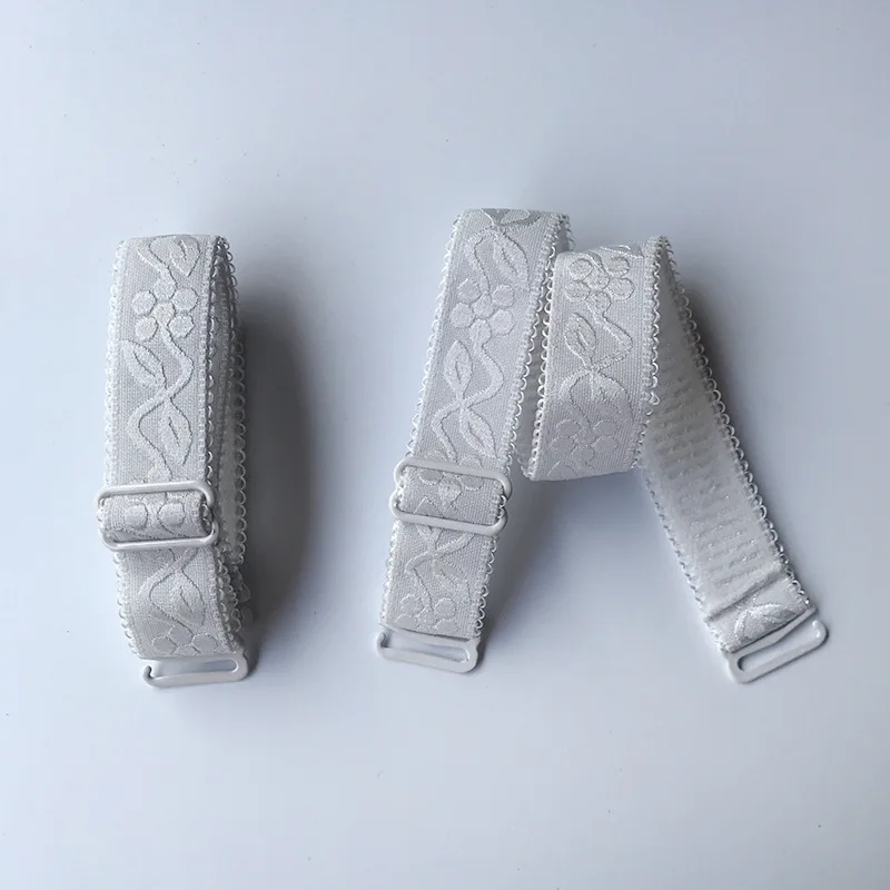 Natural White La MaxPa, 1 пара, Ширина 1,5 см, Женский нескользящий бюстгальтер, ремни, женские, Двойные Плечи, эластичный, женский бюстгальтер, ремень, аксессуары k250 - Цвет: Natural White