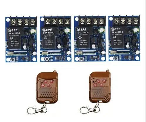 Беспроводной пульт дистанционного управления Power Door Windows DC 12 В 24 в 36 48 8A 1 CH RF 4 *
