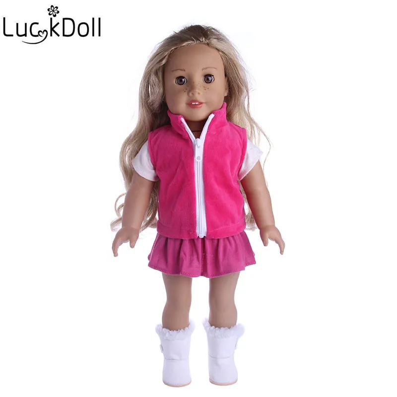 LUCKDOLL 6 стилей 3 комплекта различных подходит для 18 дюймовых американских кукол 43