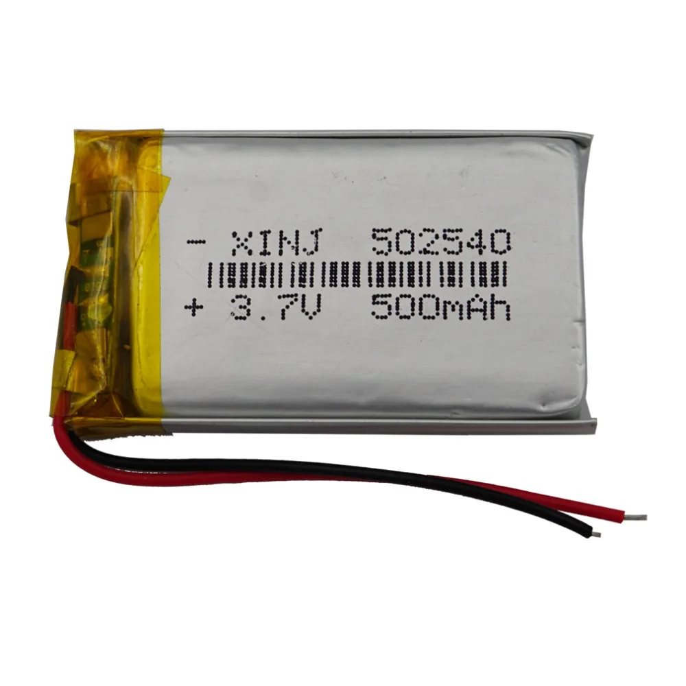 XINJ 3 7 V 500 mAh литий полимерный аккумулятор Li ion li po cell 502540 для MP4 Электронная книга