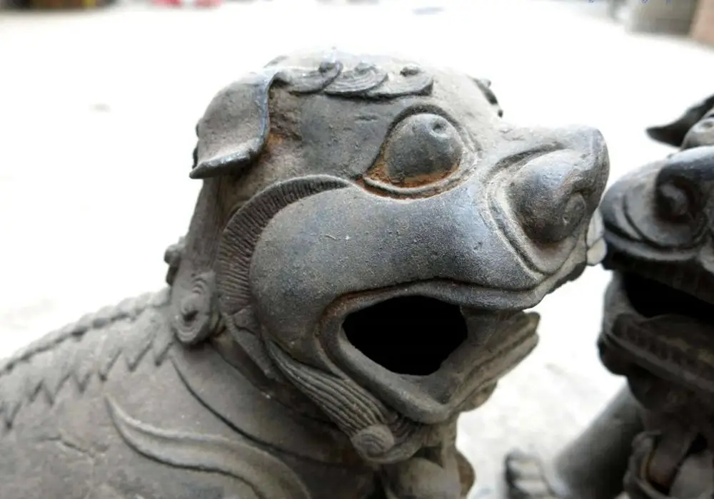 10 авиапочту Китая (China Старого Железа охранник Foo Собаки Лев Ладан горелки пара