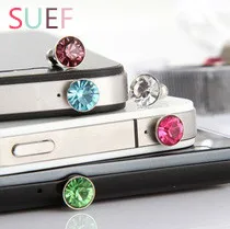 SUEF 5 шт. Универсальный 3 мм Diamond пыли разъем Аксессуары для мобильных телефонов