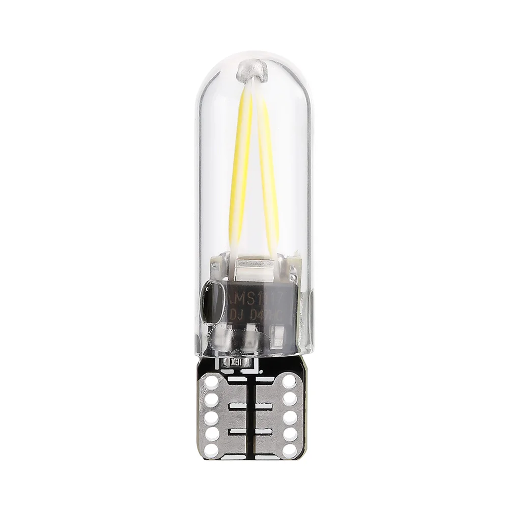 1 шт. новейший W5W Led T10 COB стеклянный автомобильный светильник W5W Led лампа накаливания для авто автомобилей лампа для чтения лампа для автомобиля DRL Стайлинг 12 В