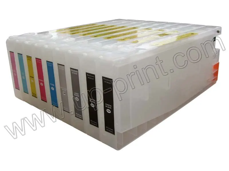 8 шт. pro 9880 350 мл совместимый многоразовый картридж для epson PRO9880 pro7880 с чипом