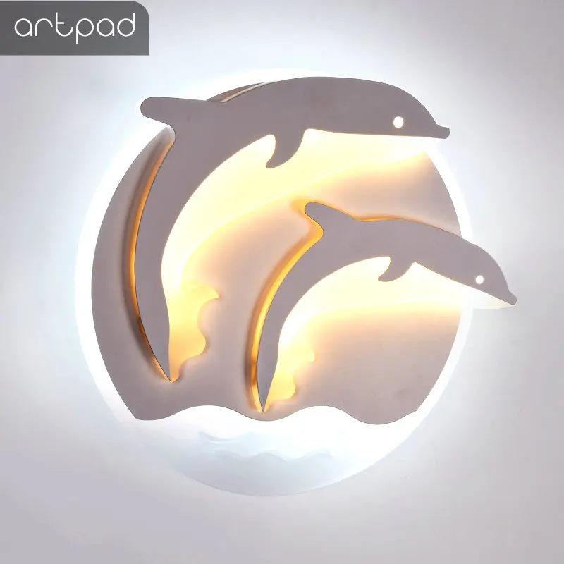 Современная креативная светодиодная настенная лампа с изображением оленя Куба