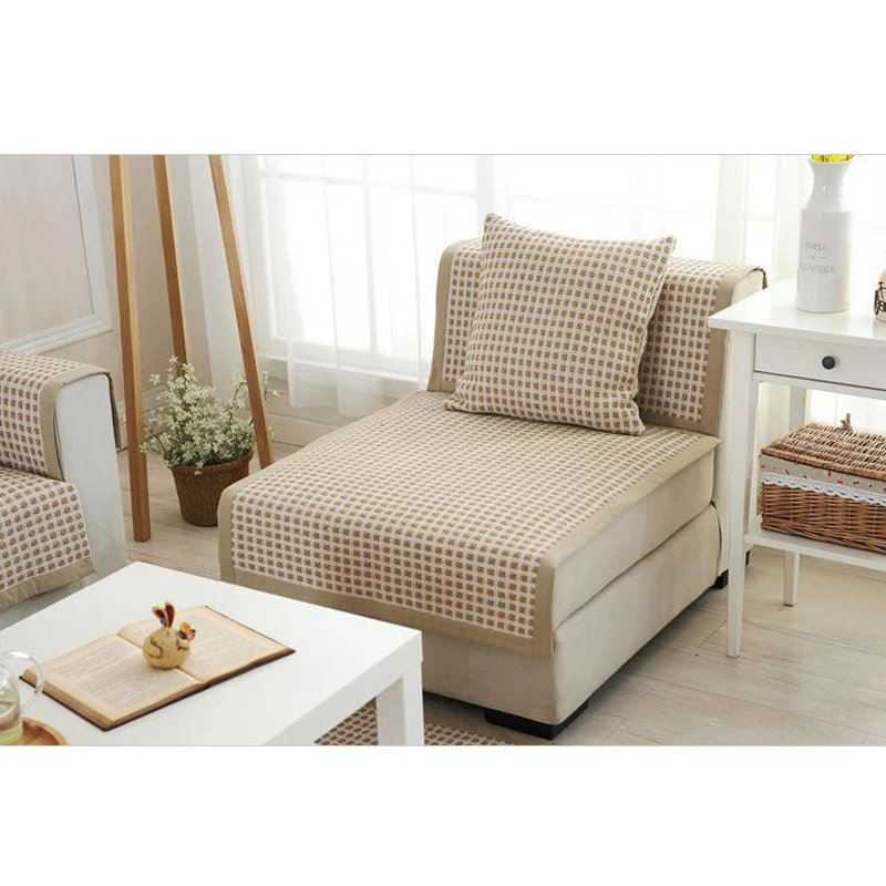 Пастырской чехол на угловой диван плед скольжению подлокотник Полотенца