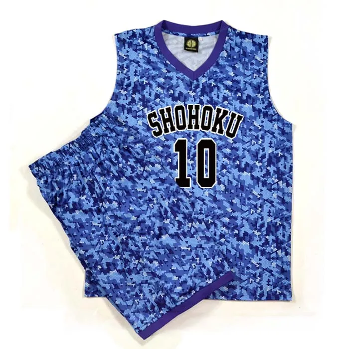 Костюм для косплея Slam Dunk Shohoku старшая школа № 10 ханамичи сакураги Камуфляжный