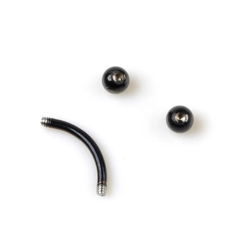 30 шт./лот Пирсинг из нержавеющей стали с резьбой конусная шаровая Головка Кольца