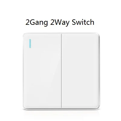 2gang 2way 86 Тип, стандарт США, Великобритании, настенный выключатель, 1 банда, 2 банды, 3 банды, 4 банды, 1Way, 2Way, настенный светильник, переключатель, 20A, 45A, розетка переменного тока, британская розетка - Цвет: 2gang 2way