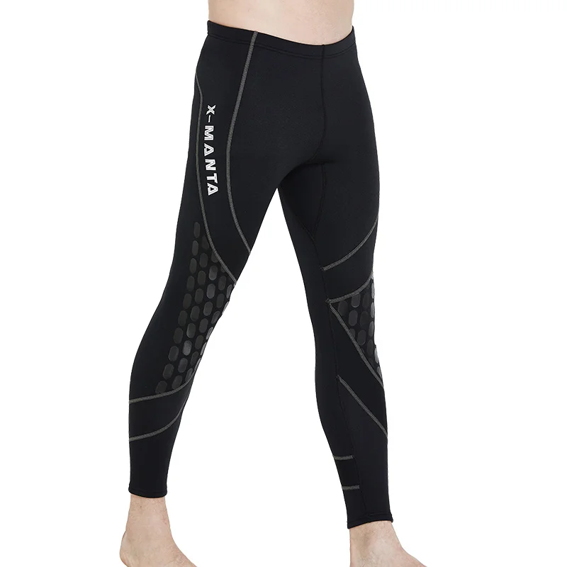

Men's Women's Wetsuit Tights 1.5 mm Neoprene Swim Tights Diving Pant Wet Suit Bottom Leggings Solid Black Scuba Snorkeling Swim