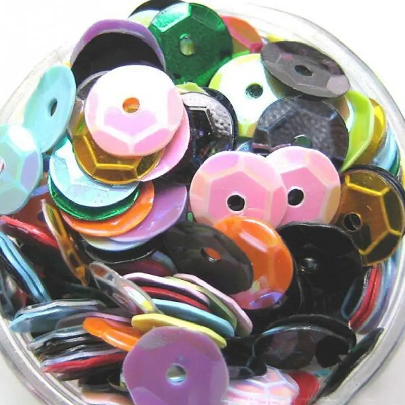 Mixed Color 400 шт 6 мм DIY круглые Швейные Блестящие Блестки аксессуары для одежды разных цветов - Цвет: Mixed Color