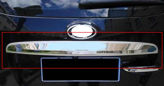 Для HYUNDAI Santa Fe Задняя Крышка багажника из нержавеющей стали Накладка 2010 2011 2012