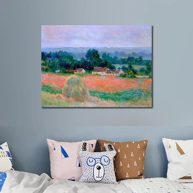 Высокое качество искусство ландшафты стог сена на Giverny воспроизведение холста