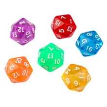 Новые 6 шт./компл. игры с разными сторонами D20 игровые кубики игра