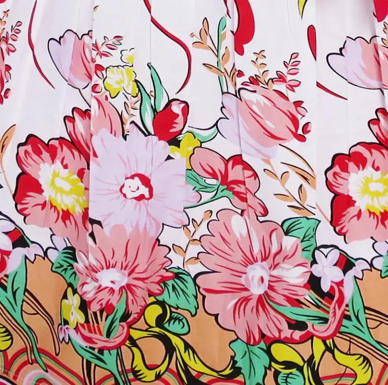 Sunny Fashion платья для девочек Розовый Цветок Короткий рукав Вечеринка день рождения