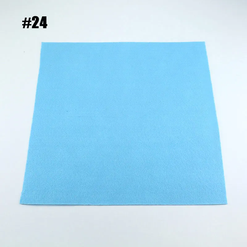 1 Sheet 30X30 см фетровая ткань 40 цветов на выбор Нетканая рукоделие DIY шитье ручная работа 1 мм Think Feltro Colth 1 лист/упаковка - Цвет: 1 Sheet