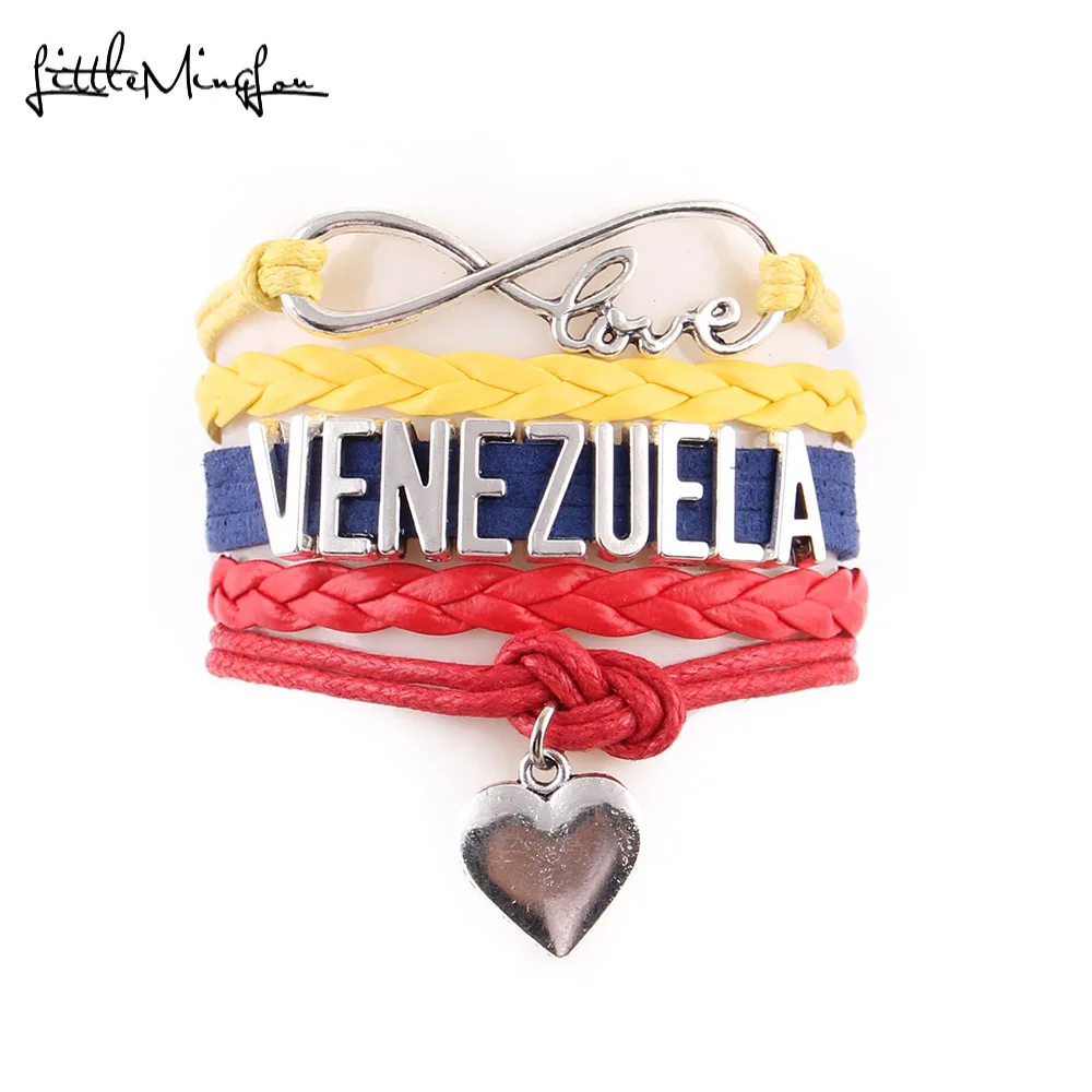 Маленькая подвеска для браслета MingLou Infinity love venezuela в форме сердца мужские
