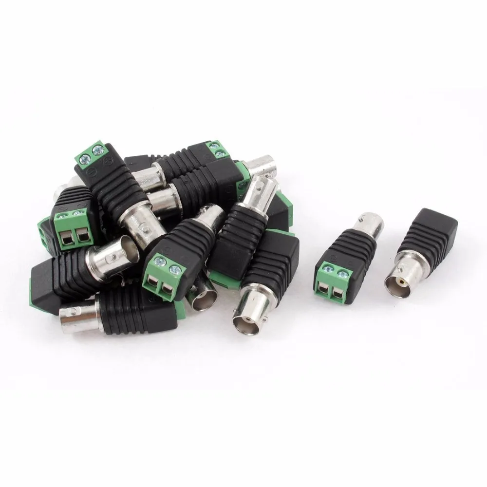 10 шт. Коаксиальная камера видеонаблюдения Cat5 Cat6 с разъемом BNC|connector picture|balun