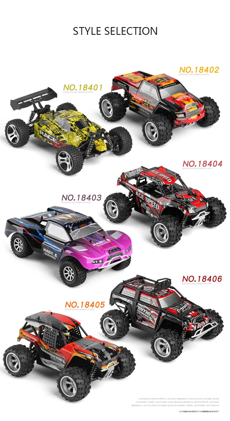 WL18401 серия 1:18 пульт дистанционного управления 4x4 привод внедорожный пульт дистанционного управления грузовик короткая карта гоночный пульт дистанционного управления модель автомобиля игрушка трансформеры