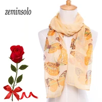 new style design scarf for women large size 16050cm butterfly bandana scarf plaid imitated silk scarf shawls hijab stole