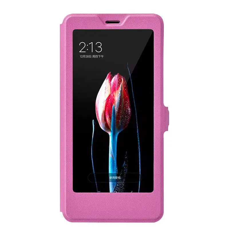 Для Xiaomi Redmi Note 7 кожаный флип чехол для 9 SE 8 Lite 5 6 Pro View Window Cover 6A 6Pro|Чехлы-книжки| |