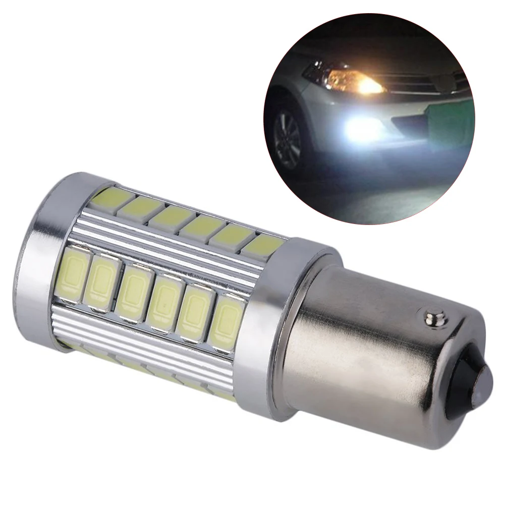 

1 шт. светодиодная автомобильная лампа lignt 1156 BA15S 12 В P21W Canbus 5630 5730SMD безошибочная стоп-сигнальная лампа заднего хода для peugeot 206 Универсальная