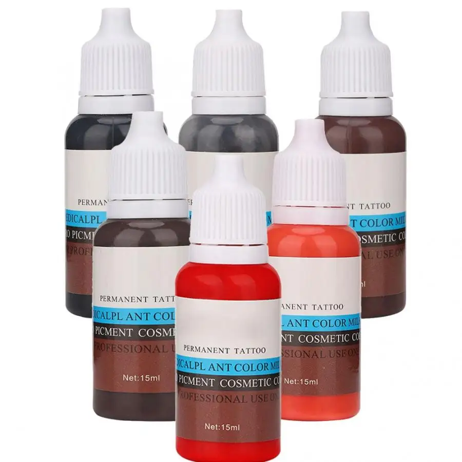 Пигментные чернила для бровей и губ 15 мл/бутылка|Чернила тату| |