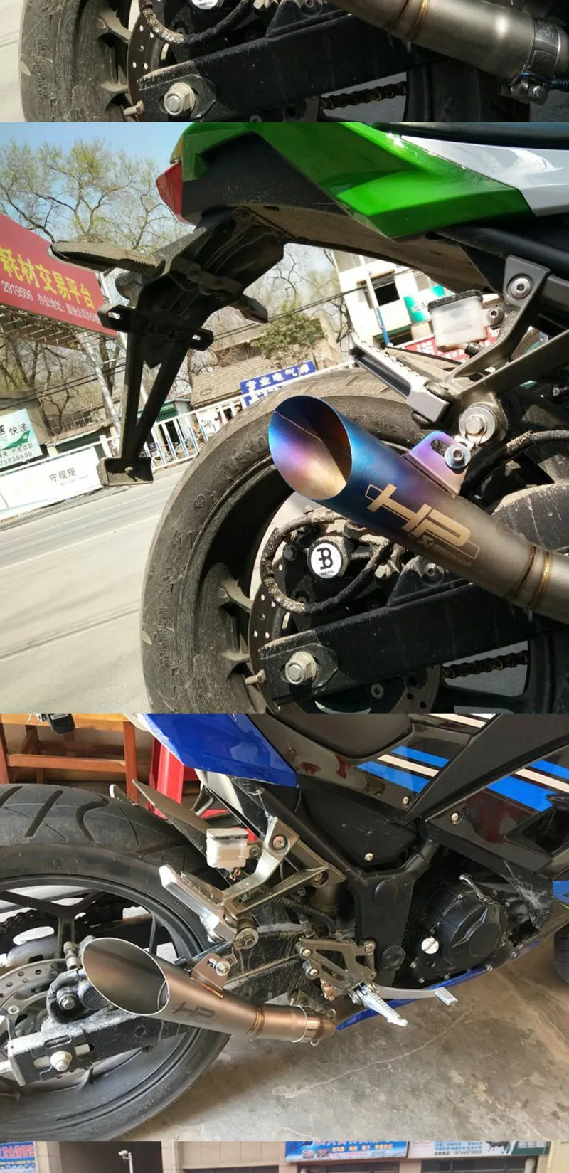 TKOSM Moto rcycle GP Pot Escape Moto Cross скутер Akrapovic глушитель выхлопной трубы Z750 R1 R6 MT03 FZ1 Ninja ER6N NMAX