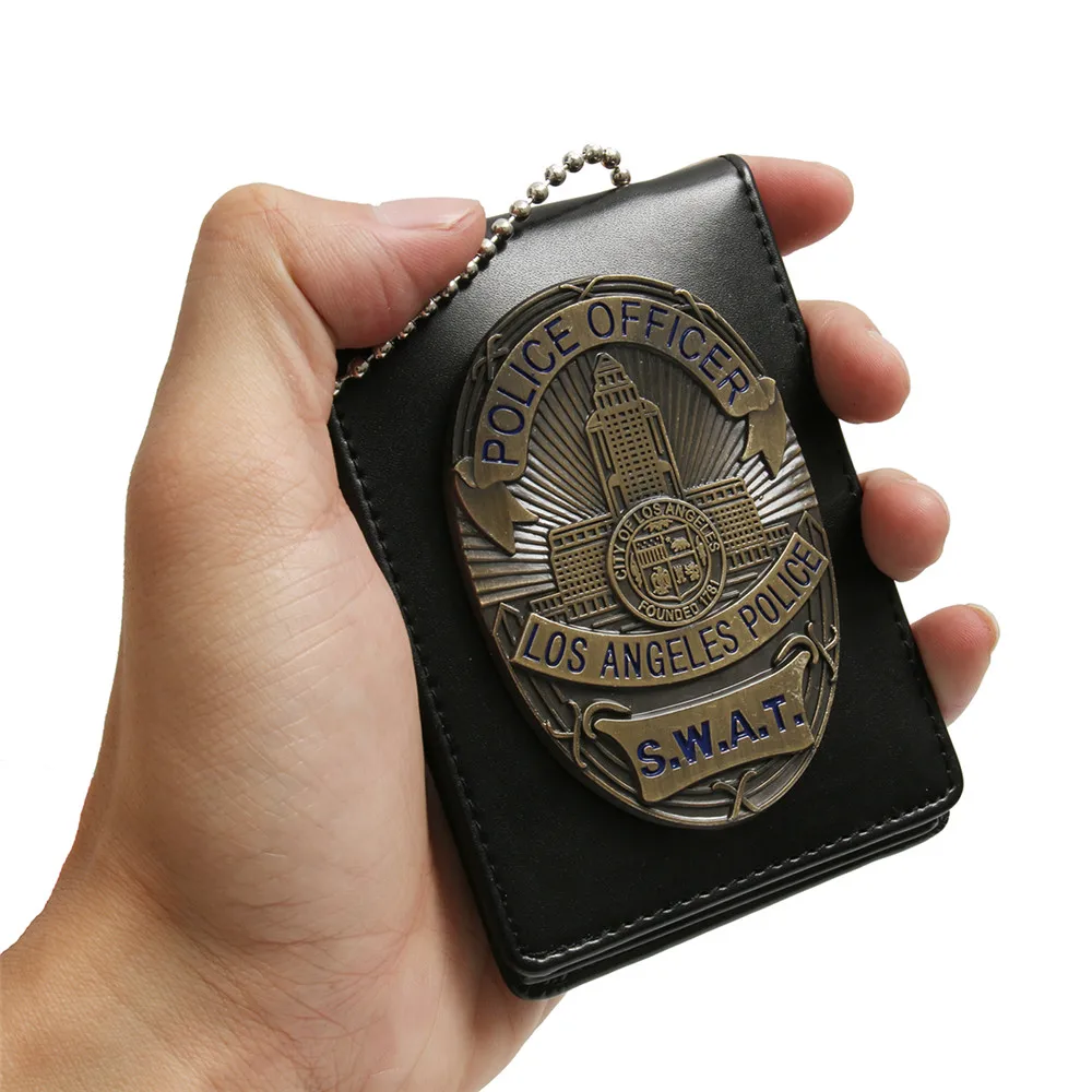1 шт. LA полиции SWAT значки сотрудника карты держатель для ID 1:1 подарок Косплэй