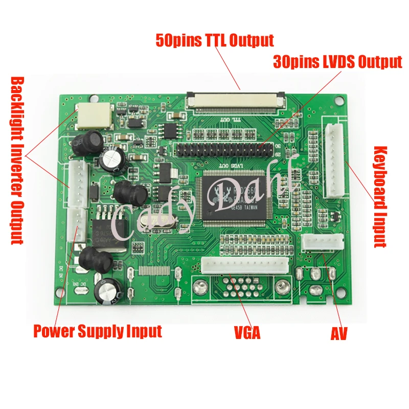 Оптовая продажа 10 шт. плата контроллера VGA AV + 40-контактный кабель Lvds комплекты
