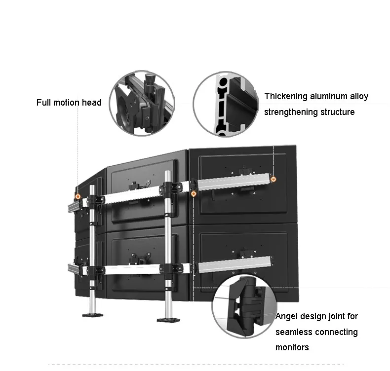 Алюминиевый сплав 6 Планшетов вертикальная Втулка с зажимом бесшовное