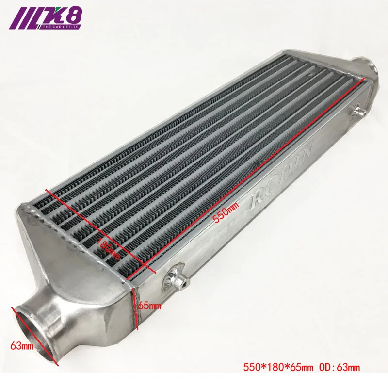 Front Mount intercooler 550*180*65mm Universal Turbo Intercooler bar&ampplate OD=63mm RODIN | Автомобили и мотоциклы