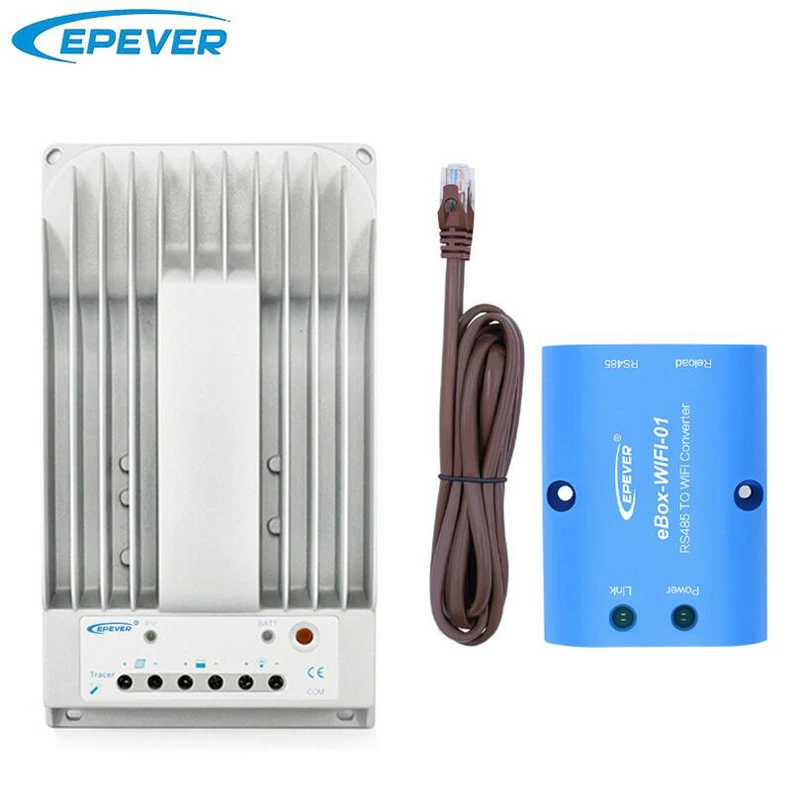 EPEVER 10A 20A 12В 24В Новый Tracer1215BN Tracer2215BN 40 ампер MPPT Контроллер заряда с WiFi|Солнечные