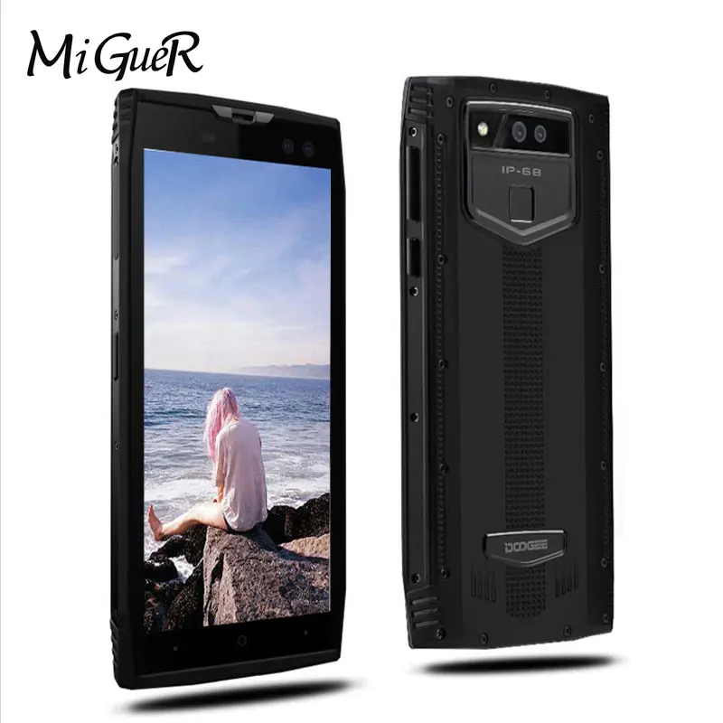 DOOGEE S50 IP68 Водонепроницаемый Face ID смартфон 5180 мАч 6 ГБ + 64 Android 7 1 MTK6763 Octa Core 4 камеры